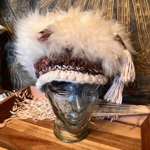 Vintage Mongolian Shearling Hat from the 60's